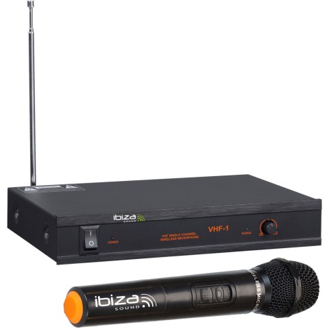Bevielis mikrofonas 207.5MHz 1 kanalas Ibiza Sound VHF1A 